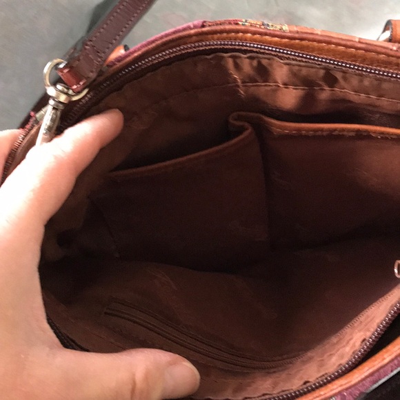 Fossil multicolor patched handbag - Picture 2 of 8